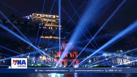 Hà Nội lung linh với không gian chiếu sáng nghệ thuật chào năm mới