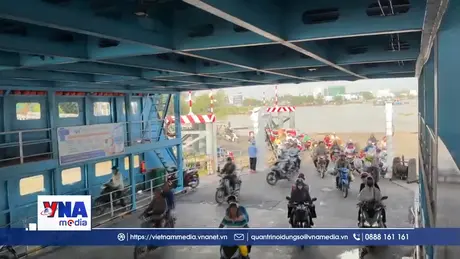 An Giang tăng cường phà trọng tải lớn vượt sông