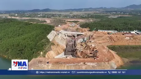 Hà Tĩnh thi công xuyên kỳ nghỉ lễ tại dự án hồ Kẻ Gỗ