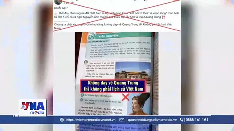 Trạm tin sáng ngày 03/01/2026: Bác bỏ thông tin xuyên tạc về nội dung lịch sử trong sách giáo khoa