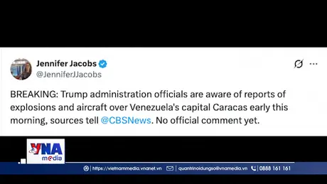 Phản ứng của Mỹ, Venezuela và Colombia về loạt vụ nổ tại Caracas