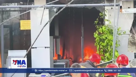 Đà Nẵng: Cháy cửa hàng vật liệu xây dựng
