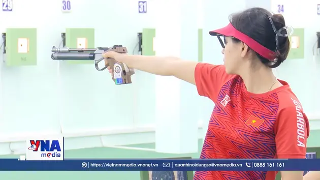 Trịnh Thu Vinh đứng hạng 19 thế giới nội dung 25m súng ngắn thể thao