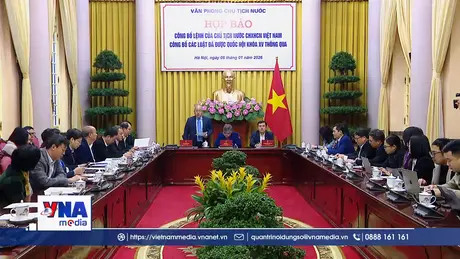 Công bố Lệnh của Chủ tịch nước về các luật vừa được thông qua