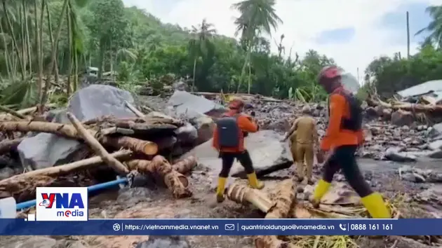 Lũ quét khiến ít nhất 14 người thiệt mạng tại Indonesia