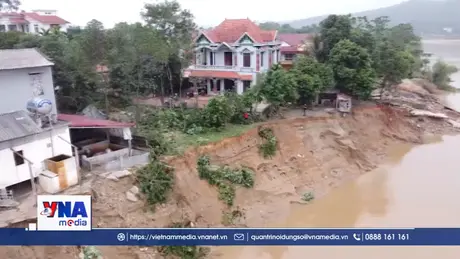 Phú Thọ xây dựng khẩn cấp công trình chống sạt lở sông Lô
