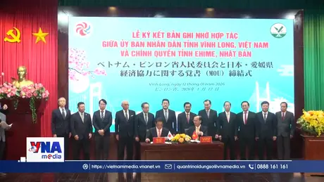 Tỉnh Vĩnh Long và tỉnh Ehime, Nhật Bản tăng cường hợp tác