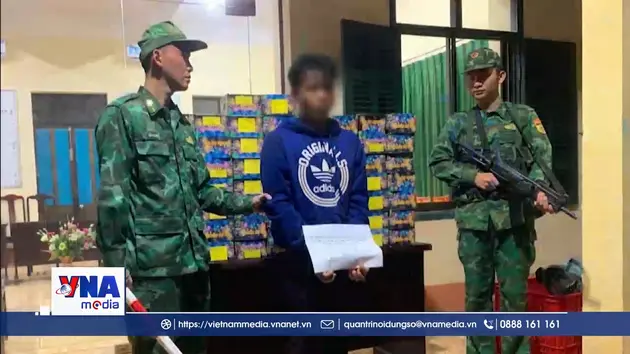 Bắt đối tượng vận chuyển hơn 100kg pháo hoa lậu