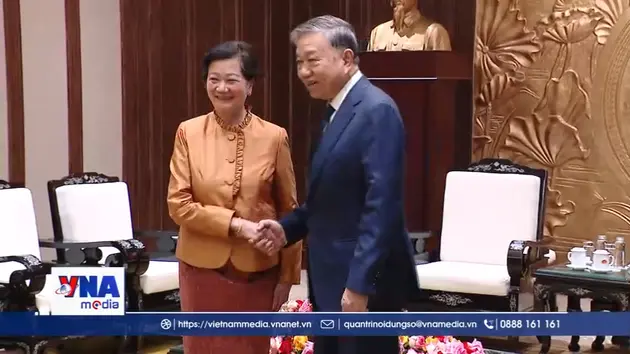 Tổng Bí thư Tô Lâm tiếp Đại sứ Campuchia tại Việt Nam Chea Kimtha