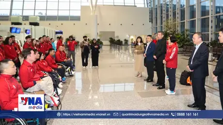 Đoàn thể thao người khuyết tật Việt Nam lên đường tham dự ASEAN Para Games 13