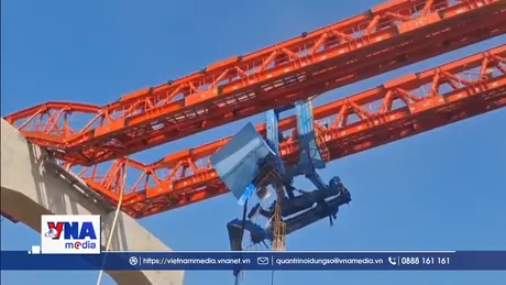 Lại xảy ra vụ sập cần cẩu ở Thái Lan