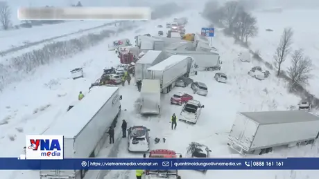 Bão tuyết gây tai nạn liên hoàn tại Mỹ