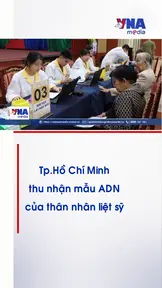 Tp.Hồ Chí Minh thu nhận mẫu ADN của thân nhân liệt sỹ