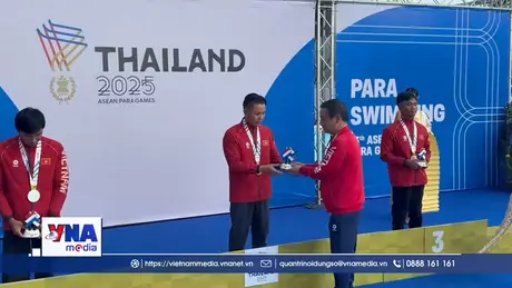 ASEAN Para Games 13: Bơi lội nam giành trọn bộ HC ở cự li 400m S8