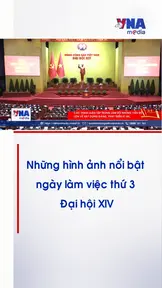 Những hình ảnh nổi bật ngày làm việc thứ 3 Đại hội XIV của Đảng
