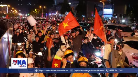 Người dân TP.HCM mừng chiến thắng của đội tuyển U23