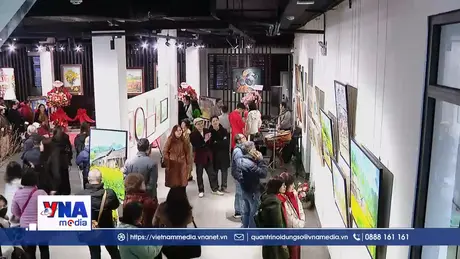 Không gian hội họa rực rỡ sắc xuân trong triển lãm ‘Chào Xuân Bính Ngọ 2026’