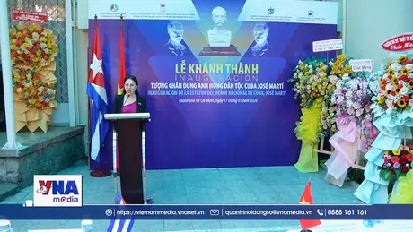 Khánh thành tượng Anh hùng dân tộc Cuba Jose Marti tại TP.HCM