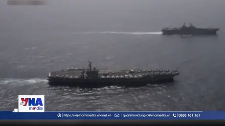 Tàu sân bay USS Abraham Lincoln của Mỹ có mặt tại Trung Đông