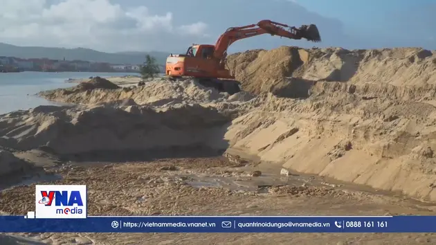 Cửa sông Lý Hòa bồi lấp: Tàu nằm bờ, ruộng đồng ngập úng