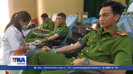 Công an An Giang tình nguyện hiến tặng 357 đơn vị máu