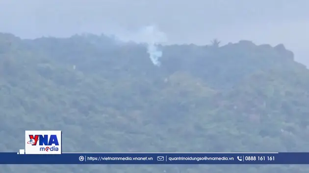 Máy bay quân sự rơi, phi công nhảy dù an toàn