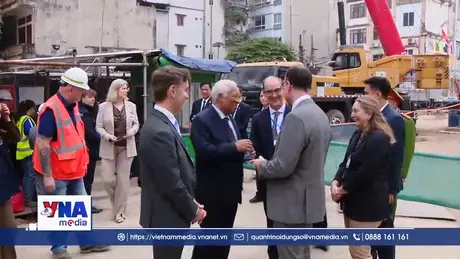 Chủ tịch Hội đồng châu Âu thăm dự án metro số 3 Hà Nội