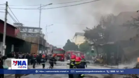 Bắc Ninh: Hoả hoạn thiêu rụi 6 hộ kinh doanh sản xuất hàng mã