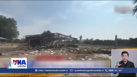 Nổ nhà máy pháo hoa ở Thái Lan gây nhiều thương vong