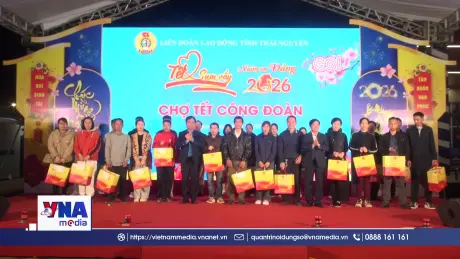 Chợ Tết công đoàn cho người lao động Thái Nguyên