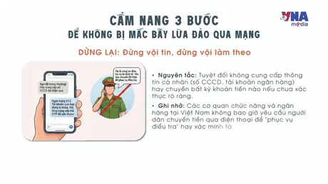 An ninh 365+ ngày 03/02: Cẩm nang 3 bước vàng để không bị mắc bẫy lừa đảo qua mạng