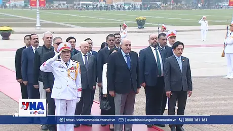 Chủ tịch Hạ viện Jordan vào Lăng viếng Chủ tịch Hồ Chí Minh