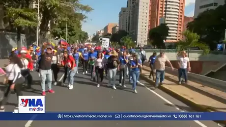 Tuần hành tại Venezuela và Mexico yêu cầu trả tự do cho Tổng thống Nicolas Maduro
