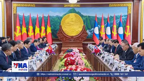 Tổng Bí thư Tô Lâm hội đàm với Tổng Bí thư, Chủ tịch nước Lào