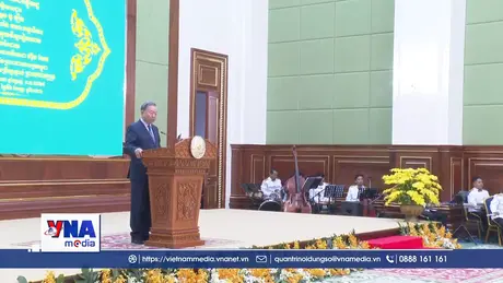 Campuchia mở Quốc yến chào mừng Tổng Bí thư và Đại biểu cấp cao Việt Nam