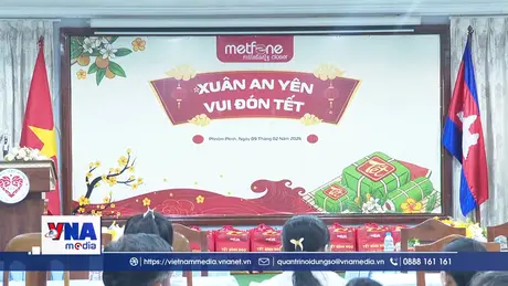 Sẻ chia Tết đủ đầy cùng bà con người gốc Việt tại Campuchia