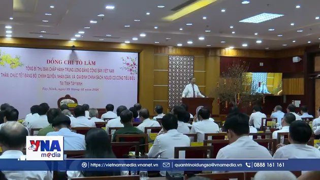 Tổng Bí thư Tô Lâm thăm, chúc Tết tỉnh Tây Ninh