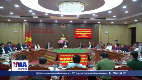 Đồng chí Trịnh Văn Quyết kiểm tra công tác chuẩn bị bầu cử tại Quảng Ngãi