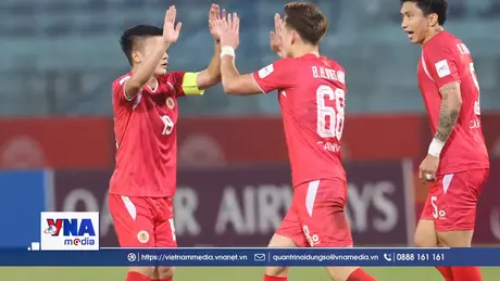 Thắng đậm đại diện Singapore, Công an Hà Nội rộng cửa vào tứ kết tại Cúp C2 châu Á