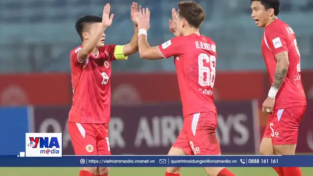 Thắng đậm đại diện Singapore, Công an Hà Nội rộng cửa vào tứ kết tại Cúp C2 châu Á