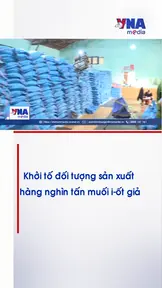 Khởi tố đối tượng sản xuất hàng nghìn tấn muối i-ốt giả