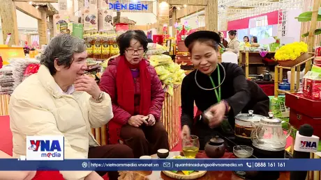 Nông sản vùng cao Tây Bắc được đón nhận tại Hội chợ Mùa Xuân 2026