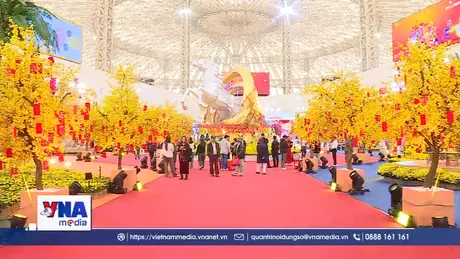 Rực rỡ “Sắc Xuân Việt” tại phân khu Hội chợ hoa xuân 2026