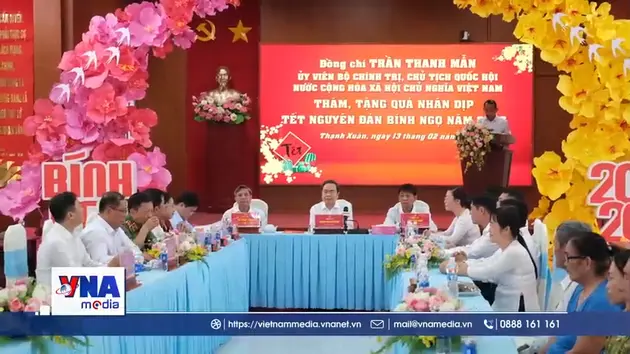 Chủ tịch Quốc hội Trần Thanh Mẫn thăm, tặng quà Tết tại Cần Thơ