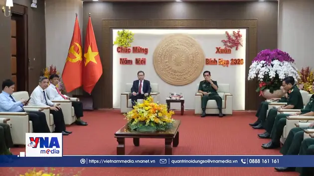 Chủ tịch Quốc hội Trần Thanh Mẫn thăm, chúc Tết Quân khu 9