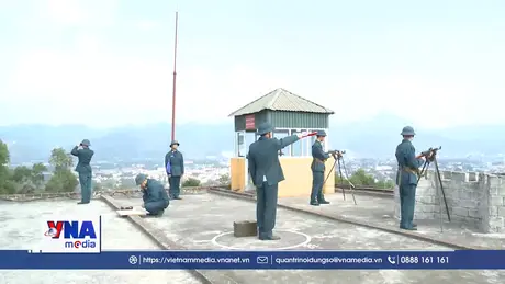 Những cán bộ chiến sỹ trực tết nơi miền núi