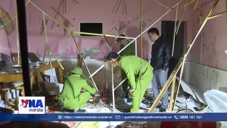 Điều tra vụ án giết người bằng vật liệu nổ làm 10 người bị thương