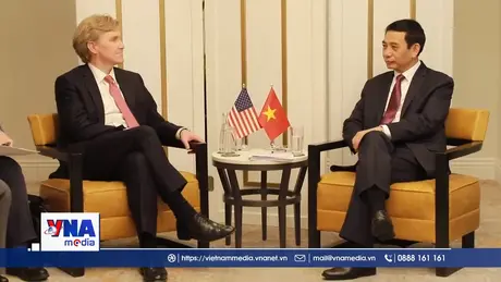 Đại tướng Phan Văn Giang tiếp Thứ trưởng thứ nhất Bộ Chiến tranh Hoa Kỳ