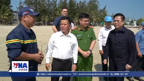 Lãnh đạo tỉnh Quảng Ngãi thị sát vùng biển xảy ra đuối nước