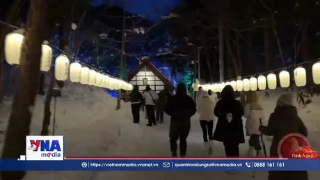 Lễ hội tuyết đăng Jozankei thắp sáng mùa Đông Hokkaido
